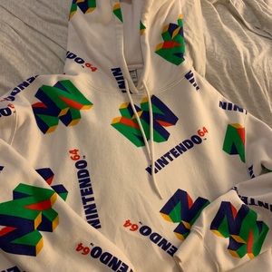 nintendo crop hoodie